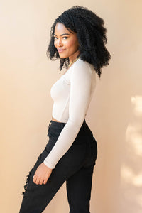 mode, savanna longsleeve crop top