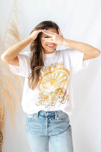 mode, happy mind happy life tee