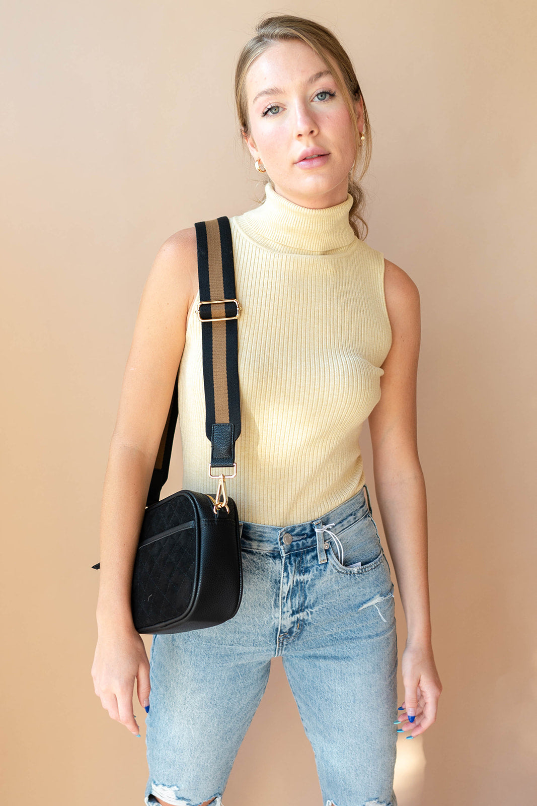 mode, emerie turtleneck neck top