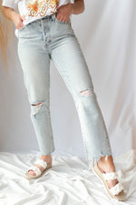mode, charlie high rise straight jeans