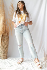 mode, charlie high rise straight jeans