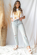 mode, charlie high rise straight jeans