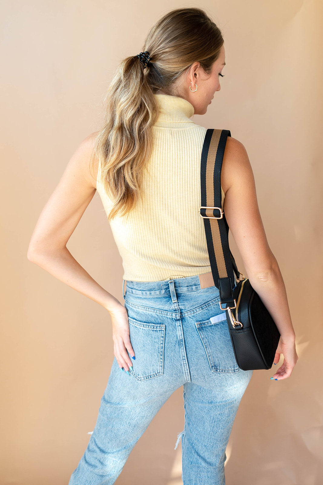 mode, emerie turtleneck neck top