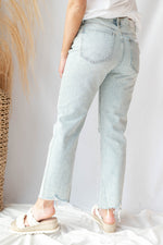 charlie high rise straight jeans