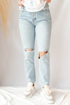 mode, keaton high rise slim straight jeans 2.0