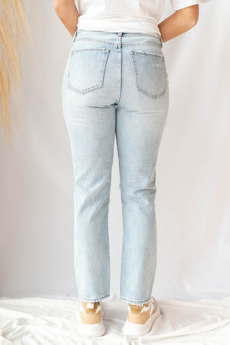 mode, keaton high rise slim straight jeans 2.0
