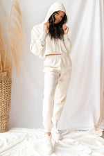 mode, mode babe crop hoodie
