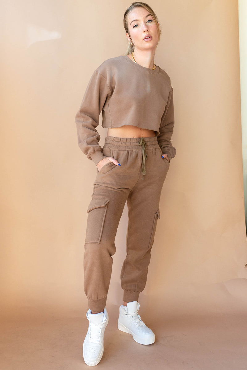 jayda crop sweatshirt