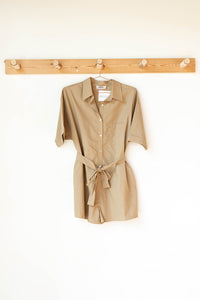 mode, safari girl romper