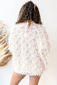 mode, the sav shag cardigan