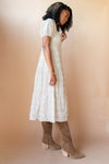 mode, waller tiered midi dress