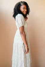 mode, waller tiered midi dress