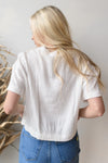 mode, easy saturday collared top