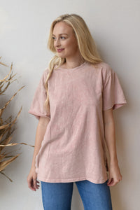 mode, side snap oversized tee