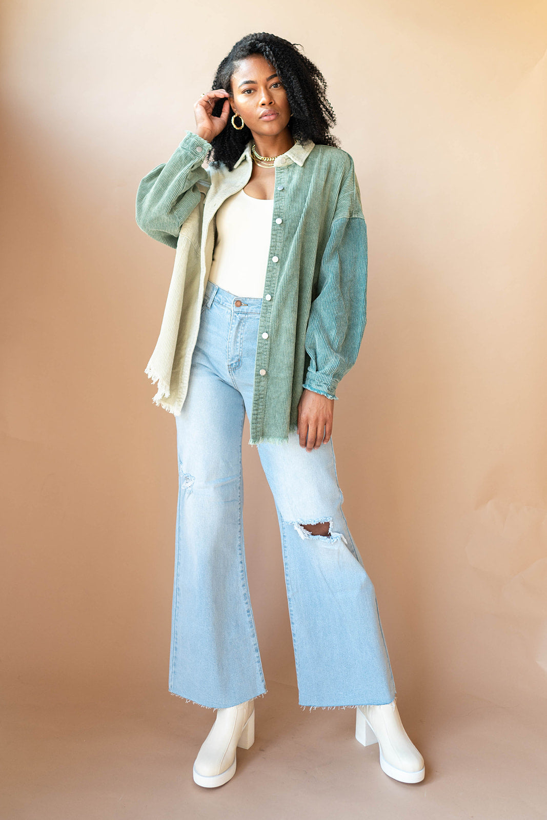 mode, truly you corduroy jacket