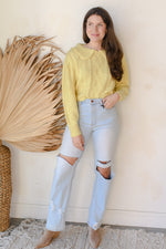 mode, mellow yellow sweater