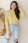 mode, mellow yellow sweater