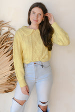 mode, mellow yellow sweater
