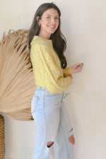 mode, mellow yellow sweater