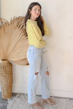 mode, mellow yellow sweater