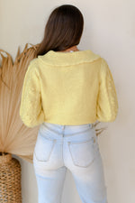 mode, mellow yellow sweater