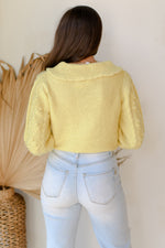 mellow yellow sweater