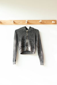 mode, waffle mineral washed jacket
