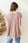 mode, a-line washed knit top