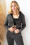 waffle mineral washed jacket