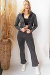 waffle mineral washed jacket