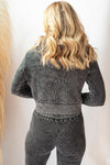 waffle mineral washed jacket