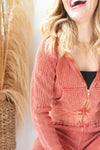 waffle mineral washed jacket