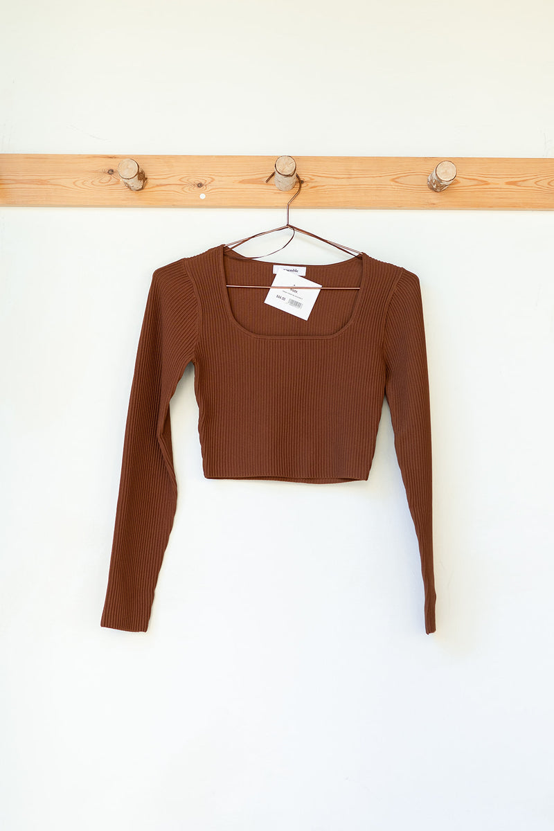 mode, margot ribbed top