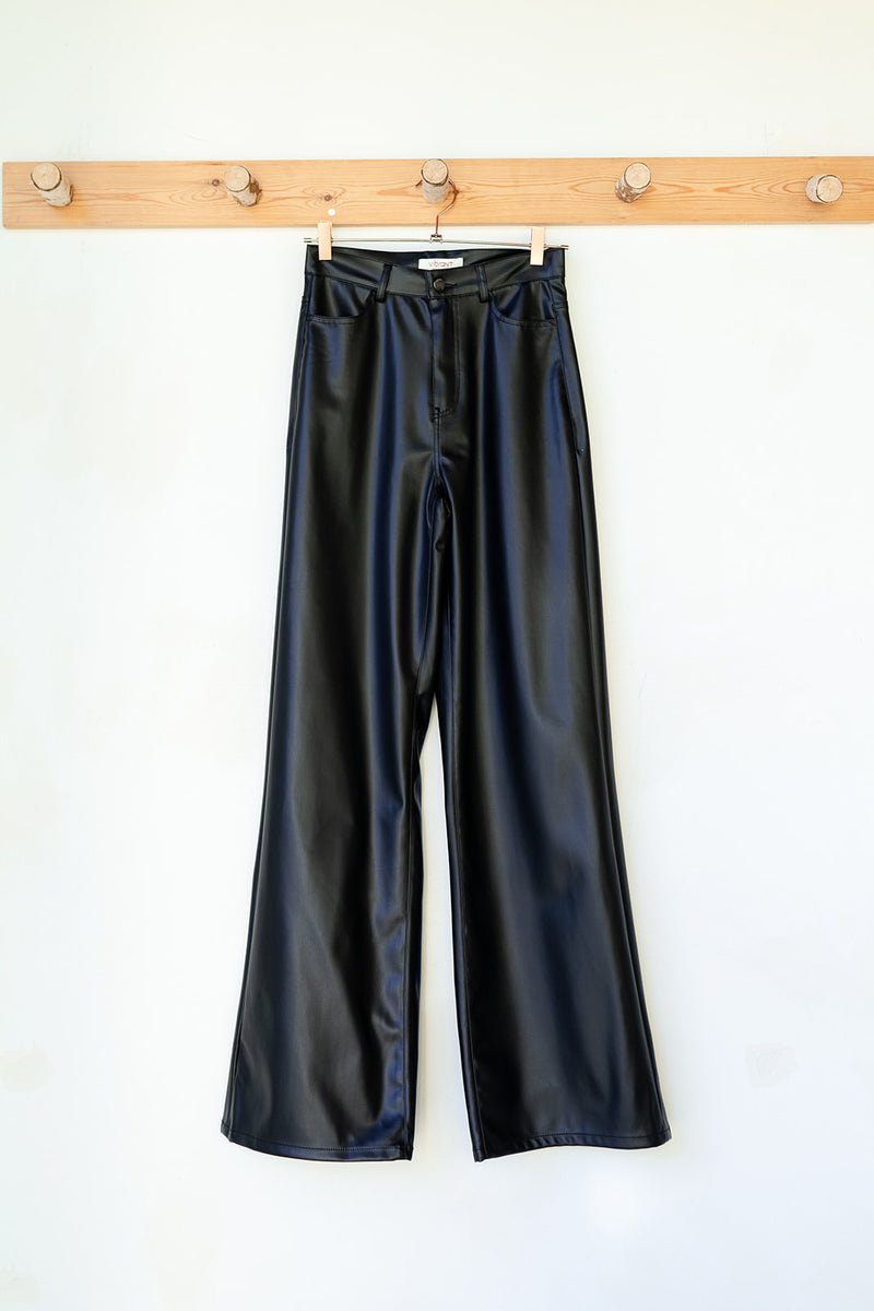 mode, destiny vegan leather pants