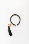 mode, happy beaded key ring