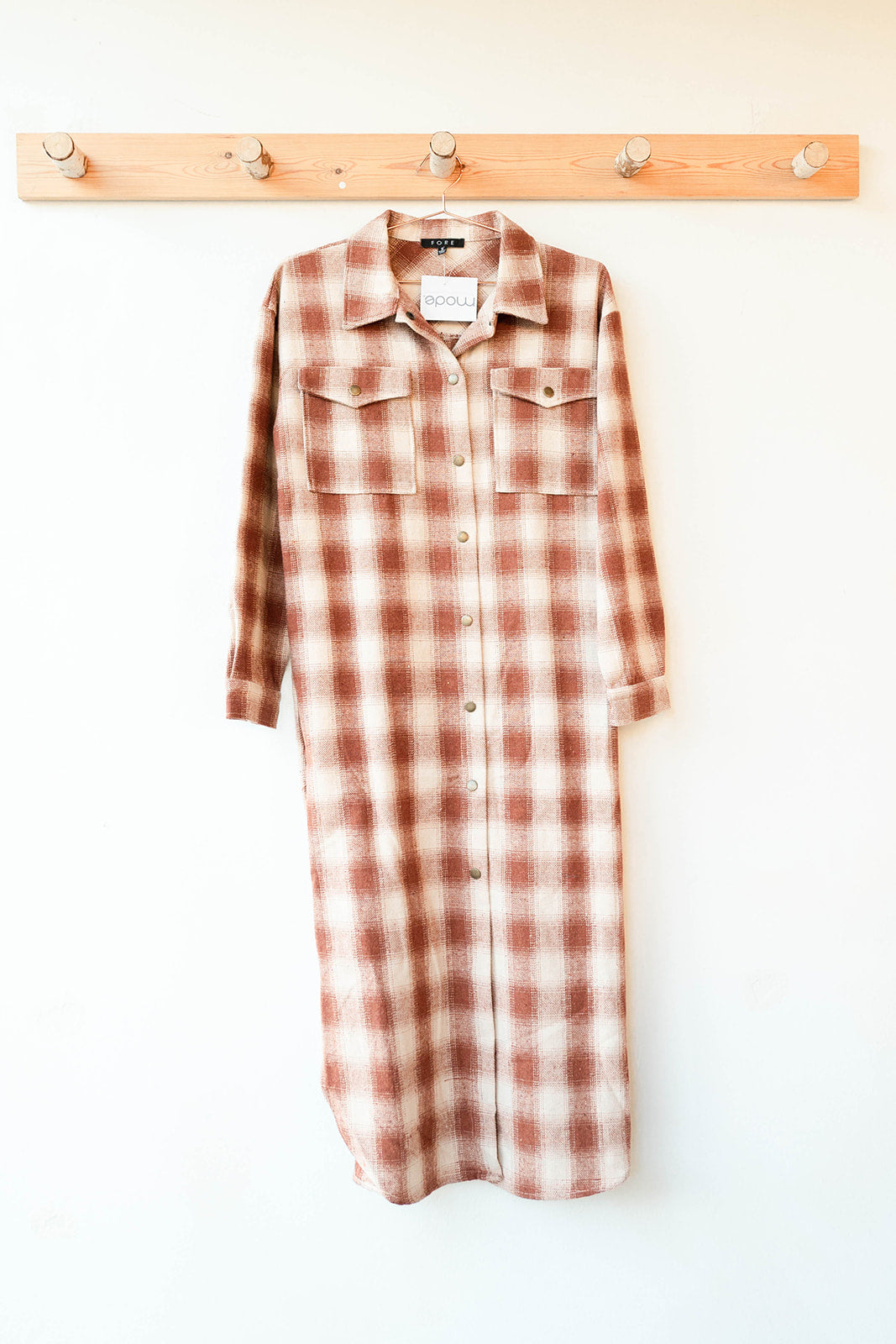mode, sedona plaid shacket