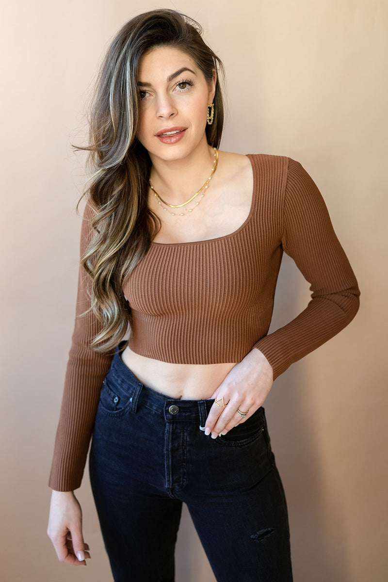 mode, margot ribbed top