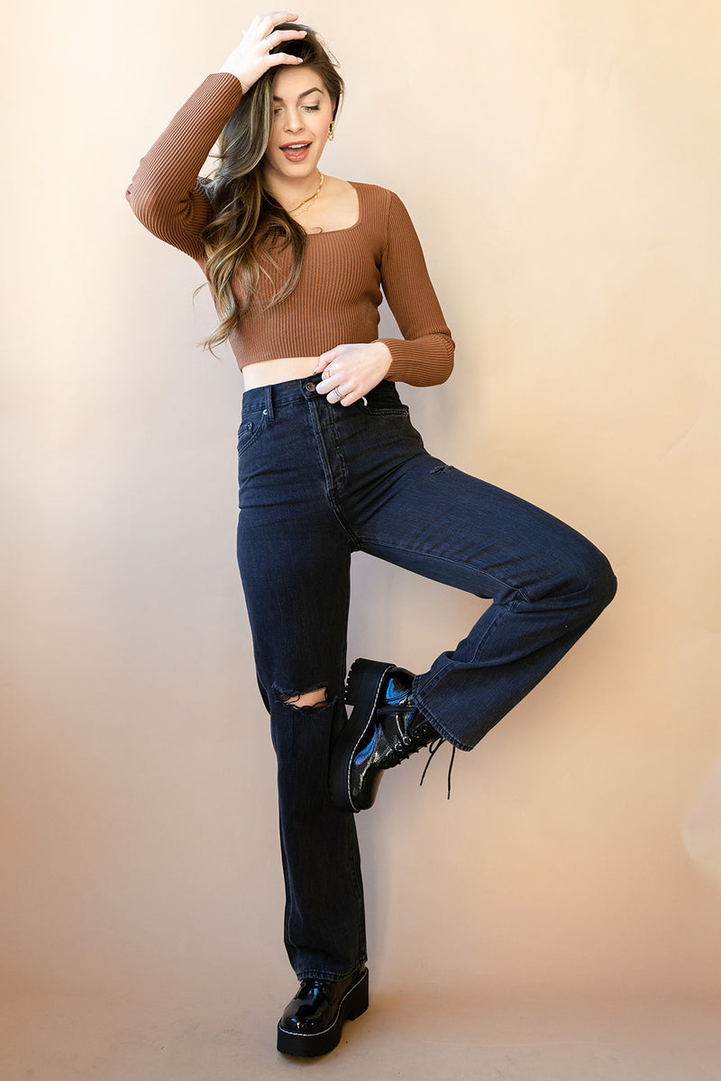 mode, cassie high rise jeans