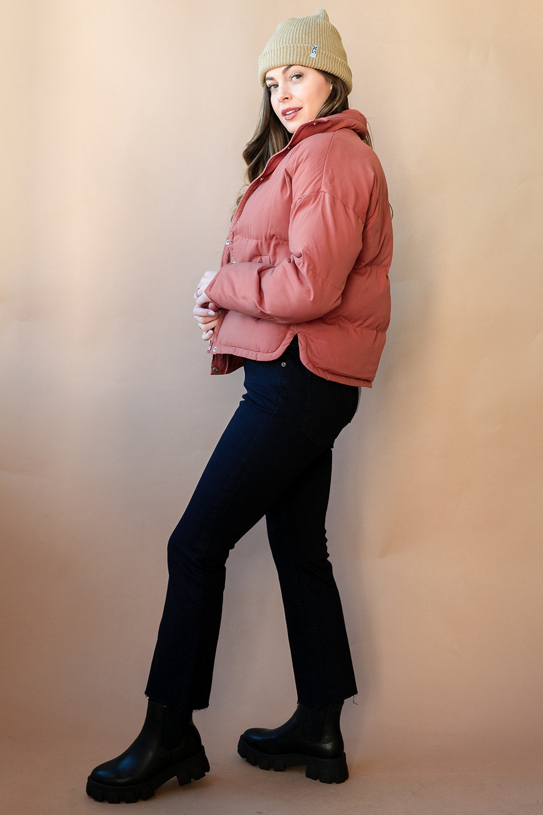 mode, winter puff coat
