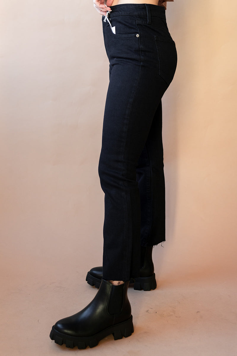 mode, lennon crop boot jeans