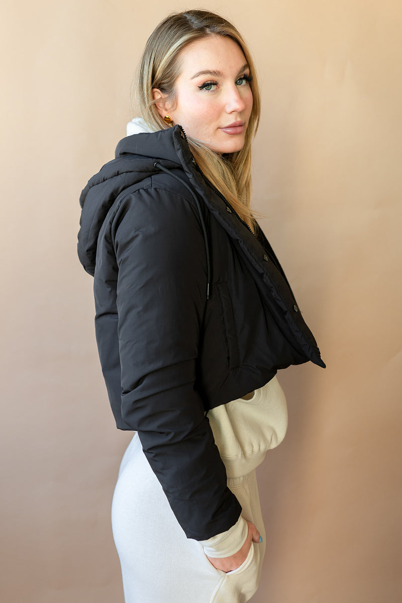 mode, GTG puffer jacket with hood