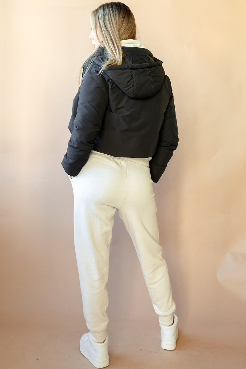 mode, GTG puffer jacket with hood