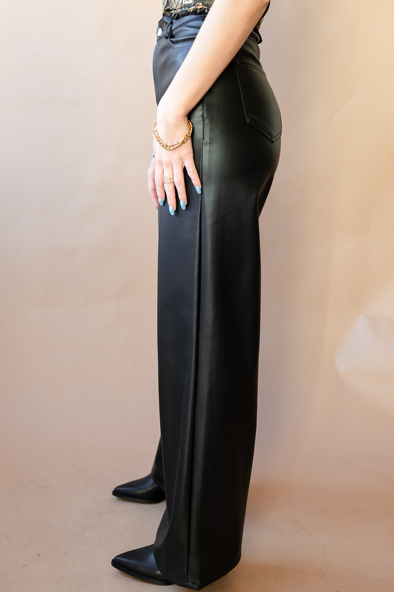 mode, destiny vegan leather pants
