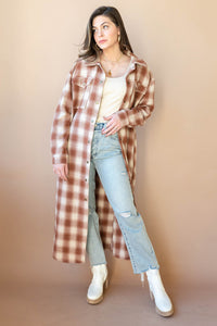 mode, sedona plaid shacket