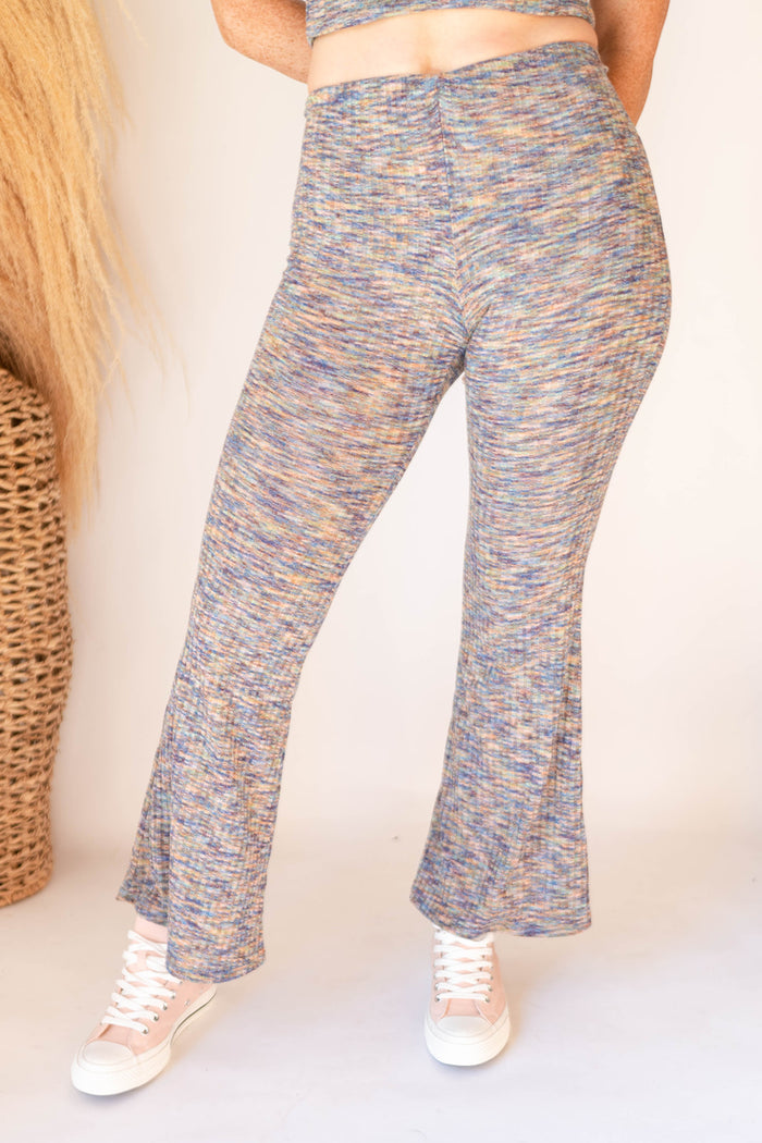 mode, space jet knit pants