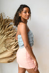 mode, dazzle me strapless top