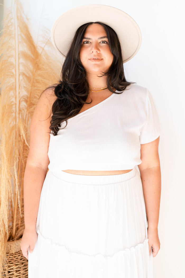 mode, better together one shoulder top