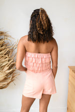 mode, dazzle me strapless top