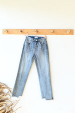 charlie high rise reconstructed jeans