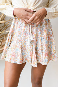 mode, twirl around tie front mini skirt
